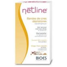Netline Cire Dépilatoire Bande Visage Hypoallergéniques 20 bande